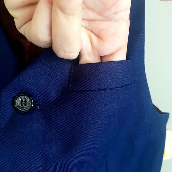 Fully Lined Adjustable Suit Vest - Picture 3 of 9